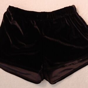 POL Velvety Black Short Shorts  Med